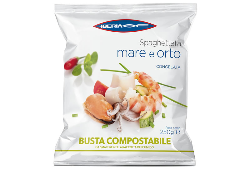 Spaghettata mare e orto in busta compostabile